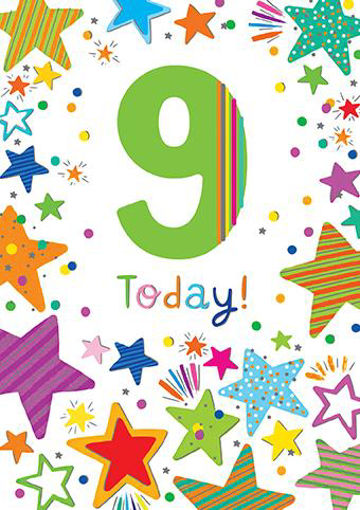 Picture of 9 TODAY BIRTHDAY CARD